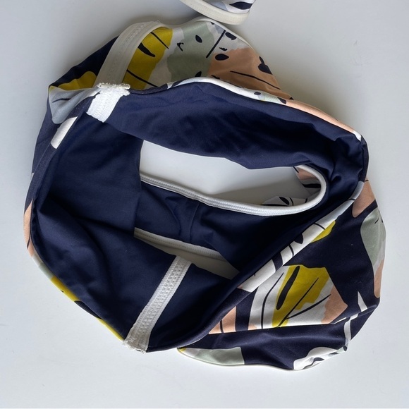 L*Space Blue, Yellow, Pink Palm Leaf High Waisted Bikini - Picture 11 of 13